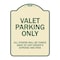 Signmission Designer Series-Valet Parking All Others Will Be Towed Away Car Owner, 24" x 18", TG-1824-9744 A-DES-TG-1824-9744 - alternate 1